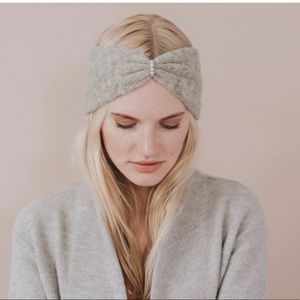 Alma hand knitted wool head warmer